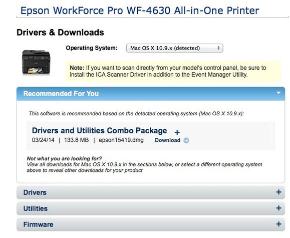 epson printers install software mac